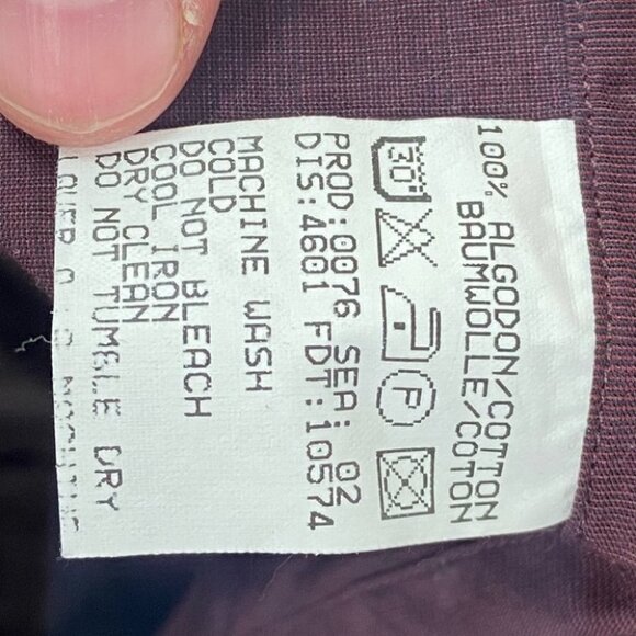 Hugo Boss Burgundy Wine Dress Shirt Purple‎ Size 41 or 16 Mens Button Up Maroon - Picture 8 of 10